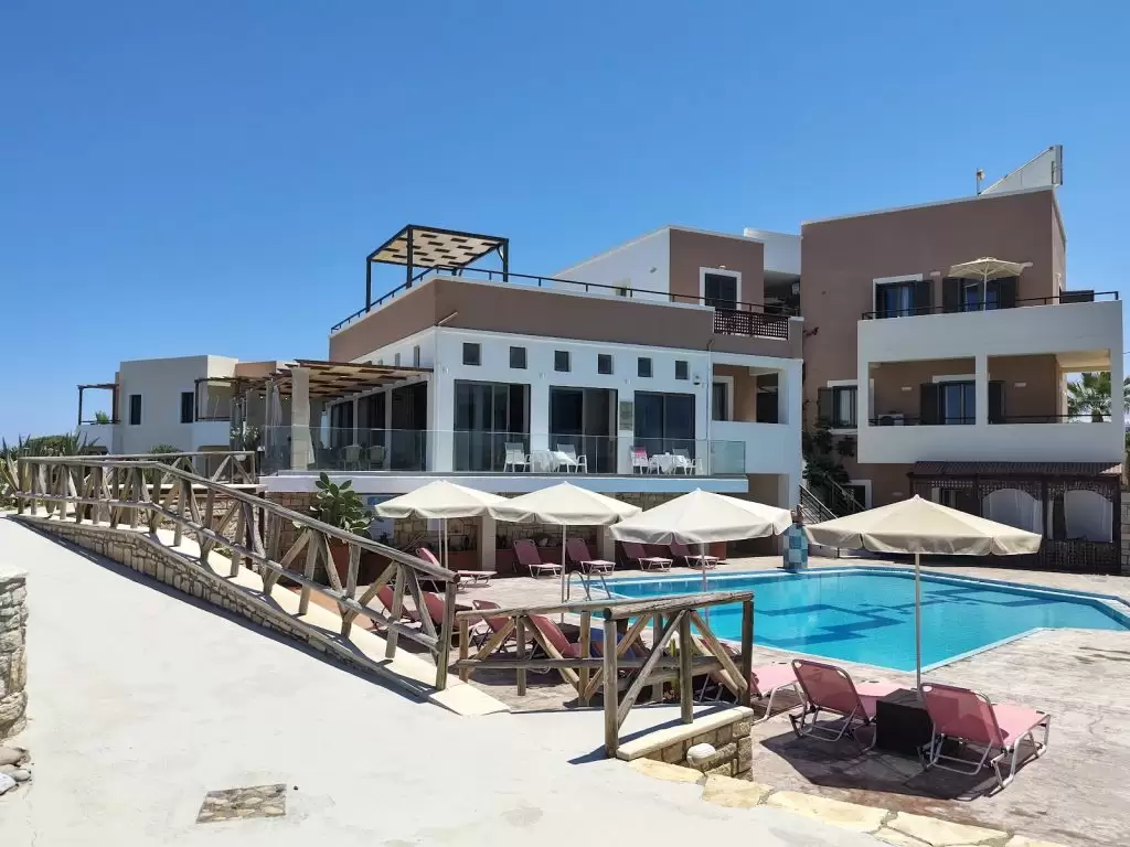 Alkionis Beach Hotel Apartments – atostogos Kretoje prie pat jūros